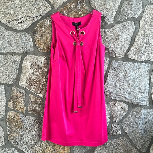 NWT Jessica Simpson Lace Up Mini Dress - Picture 2 of 10